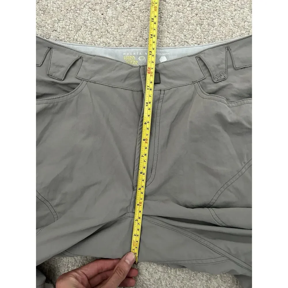 Mountain Hardwear Convertible Zip Off Hiking Pants Men’s M Regular Gray Nylon